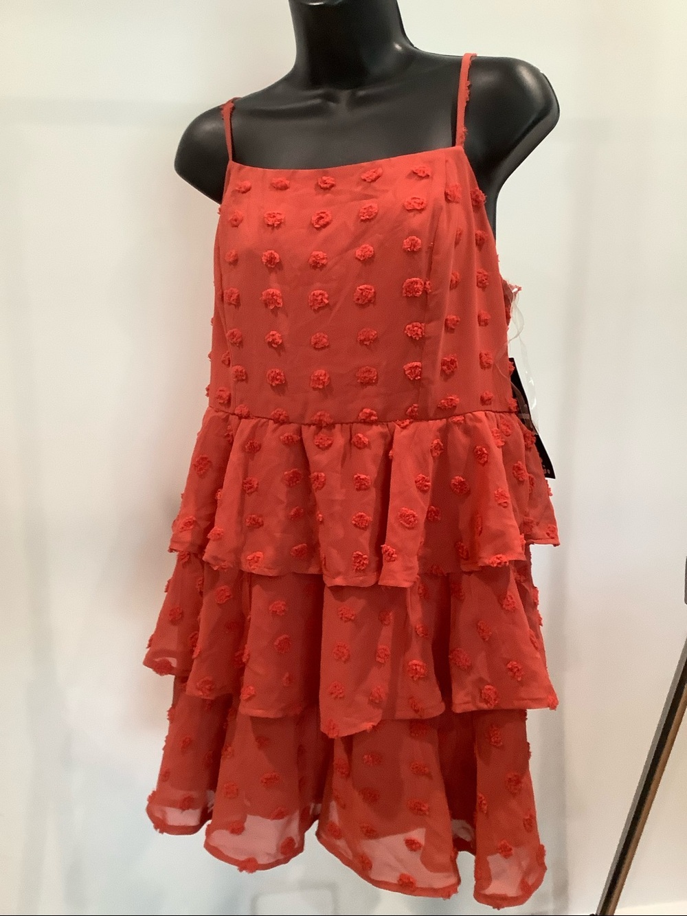 NWT Trixxi Burnt Orange Junior Mini Dress, XL